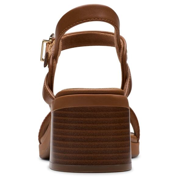 NWT  Clarks Women Jaylan Ray Tan Leather 7.5 Medium - Picture 6 of 7